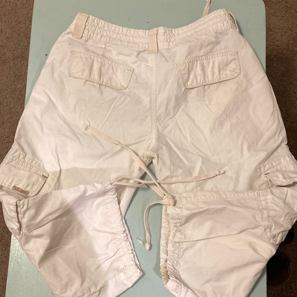White Cargo Jogger Pants - Picture 6 of 6